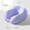 Almohada de Viaje Portátil con Espuma Viscoelástica en Forma de U para Cuello para Coche, Tren y Avión