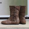 Women's Flat-bottomed Short Boots Autumn and Winter New Comfortable Large-size Casual Short Boots