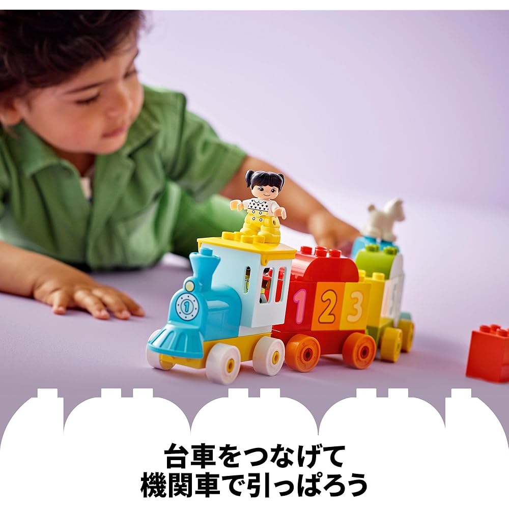 LEGO DUPLO Number Train Toy for Kids 1.5-3 Years Educational Building Blocks 10954