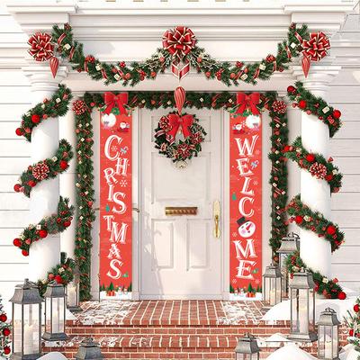 2022 Weihnachtsdekoration zum Aufhängen an der Tür, Frohe Weihnachten, Banner, Dekor für Zuhause, Weihnachtsschmuck, Weihnachten, Frohes Neues Jahr, Geschenk