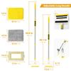 JEHONN Bath Cleaning Adjustable Length 112cm Floor Mop Brush for Cleaning and Terraces and Brush, - 142cm, 4-in-1 Bathrooms, Bathtubs, Walls, Floors,