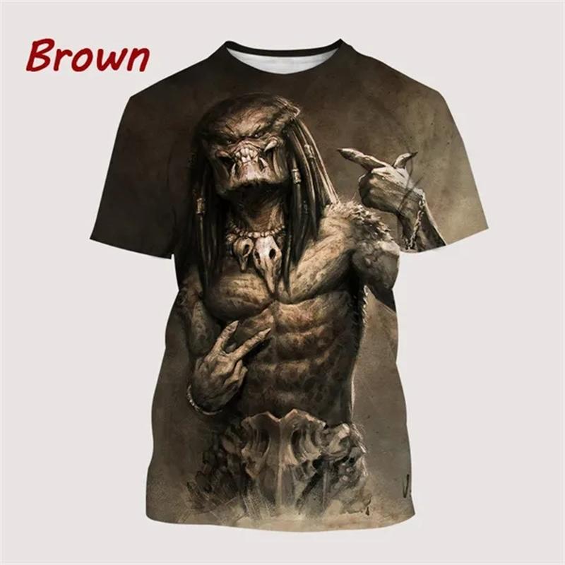 

Predator Men Women Casaul Funny 3D Printed T Shirt Streetwear Harajuku Fashion Short Sleeve Hip Hop Sreet Style Tees Shirt Tops XXS