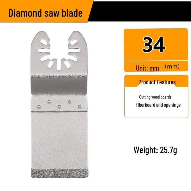 Universal Multifunctional Oscillating Saw Blade for Woodworking and Grinding