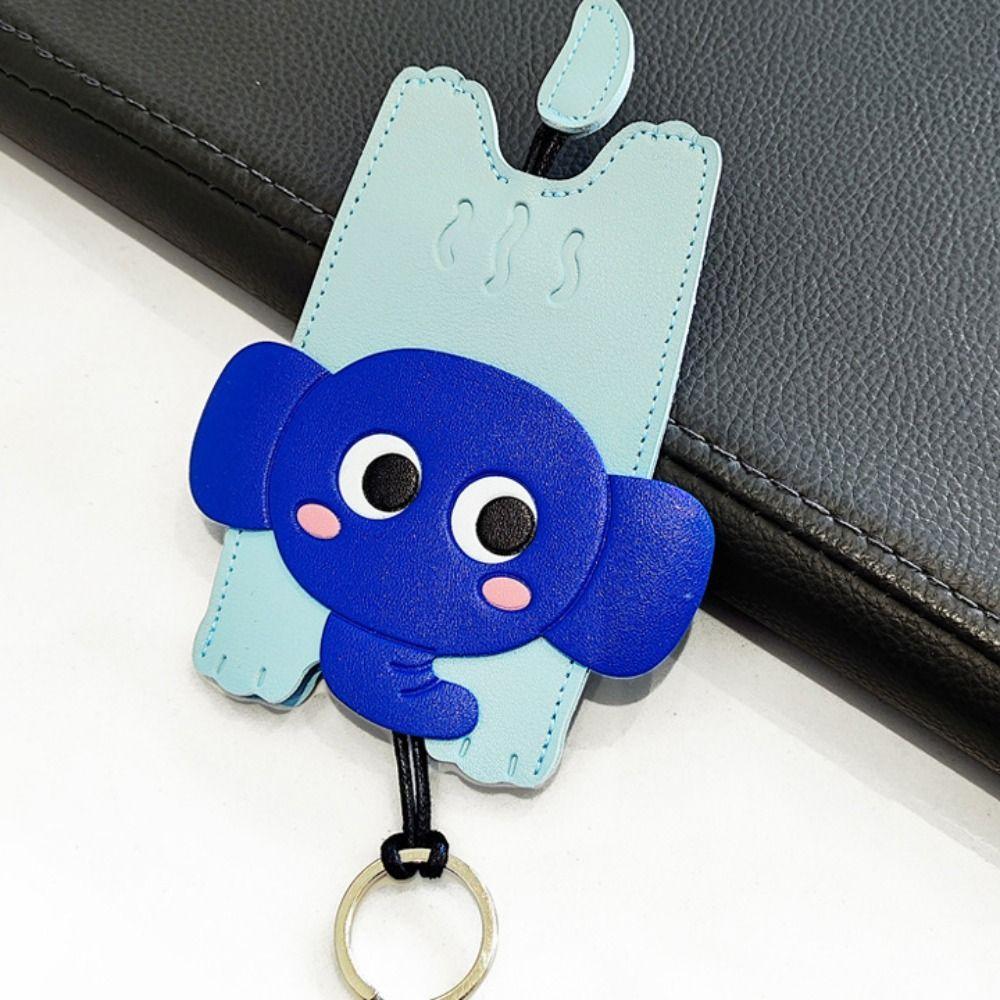 Protective Leather Keychain Anti-lost Lion Key Rings Cute Cartoon Key Holder  Gifts