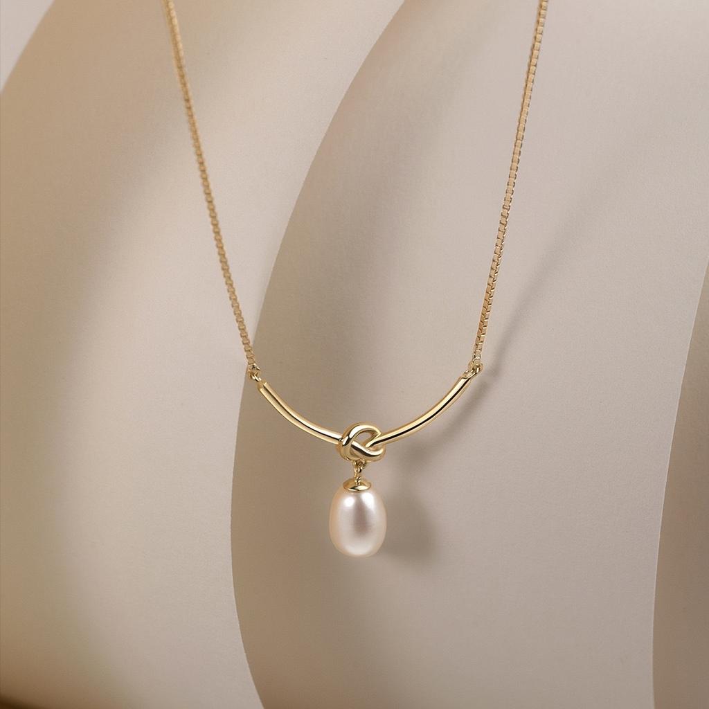 Wanyue Pearl Necklace Women's Exquisite Niche Design High-end Light Luxury Temperament Pendant Clavicle Chain Jewelry