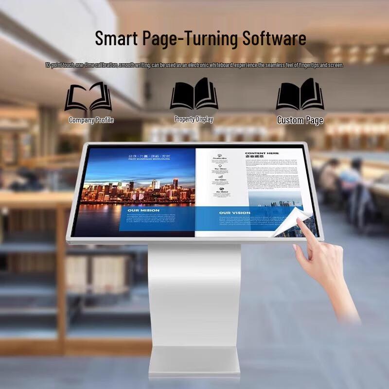 Floor-Standing Interactive Touchscreen Kiosk