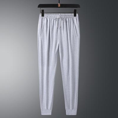 Frühlings- und Herbst Herren Freizeitsporthose Dünne Slim-Fit Bindeband Gerade Jogginghose