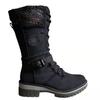 Plus size Martin boots women's new snow boots for autumn and winter Mid-cut thick heel women's knight boots