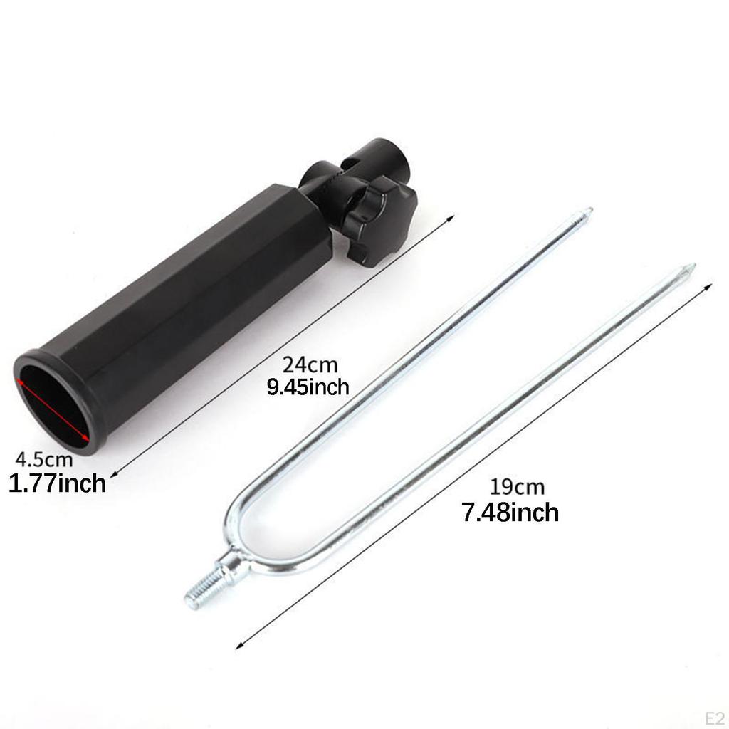 Fishing Pole Holder Tackle Rack for Beach Ground Gifts Men Adjustable Stand
