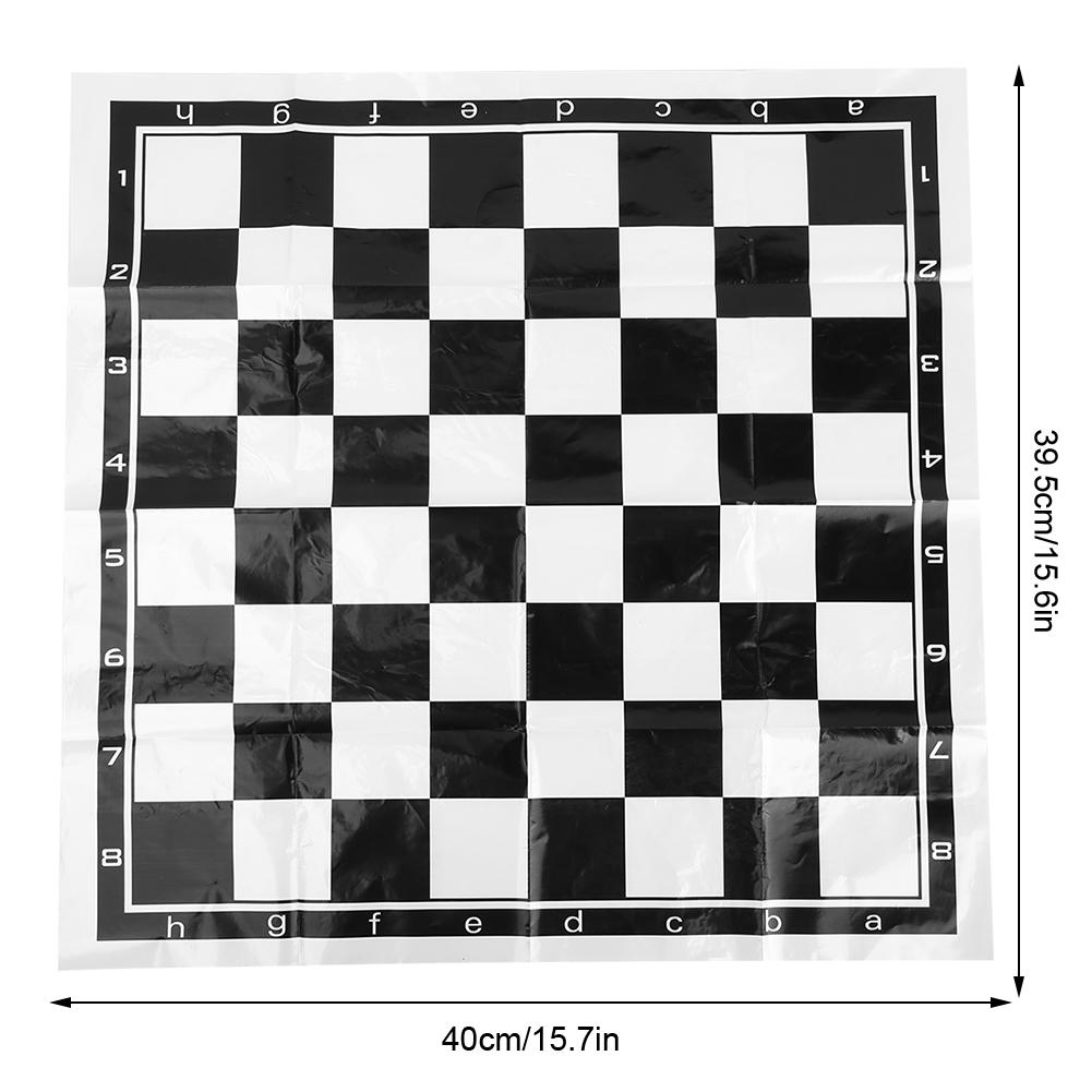 Plastic Outdoor International Chess Set Game with Foldable Chessboard