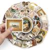 10/30/50pcs Retro Aesthetic Art Cartoon Stickers INS Style Graffiti Decal Toy DIY Luggage Motorcycle Laptop Vintage Sticker Pack