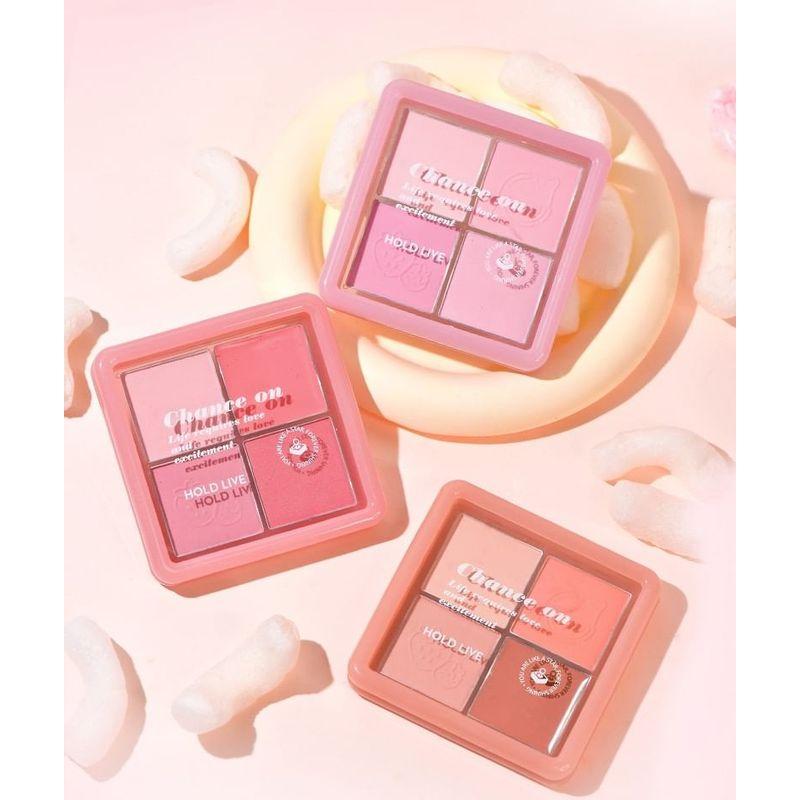 HOLD LIVE - 4 Colors Blusher Palette (1-2)