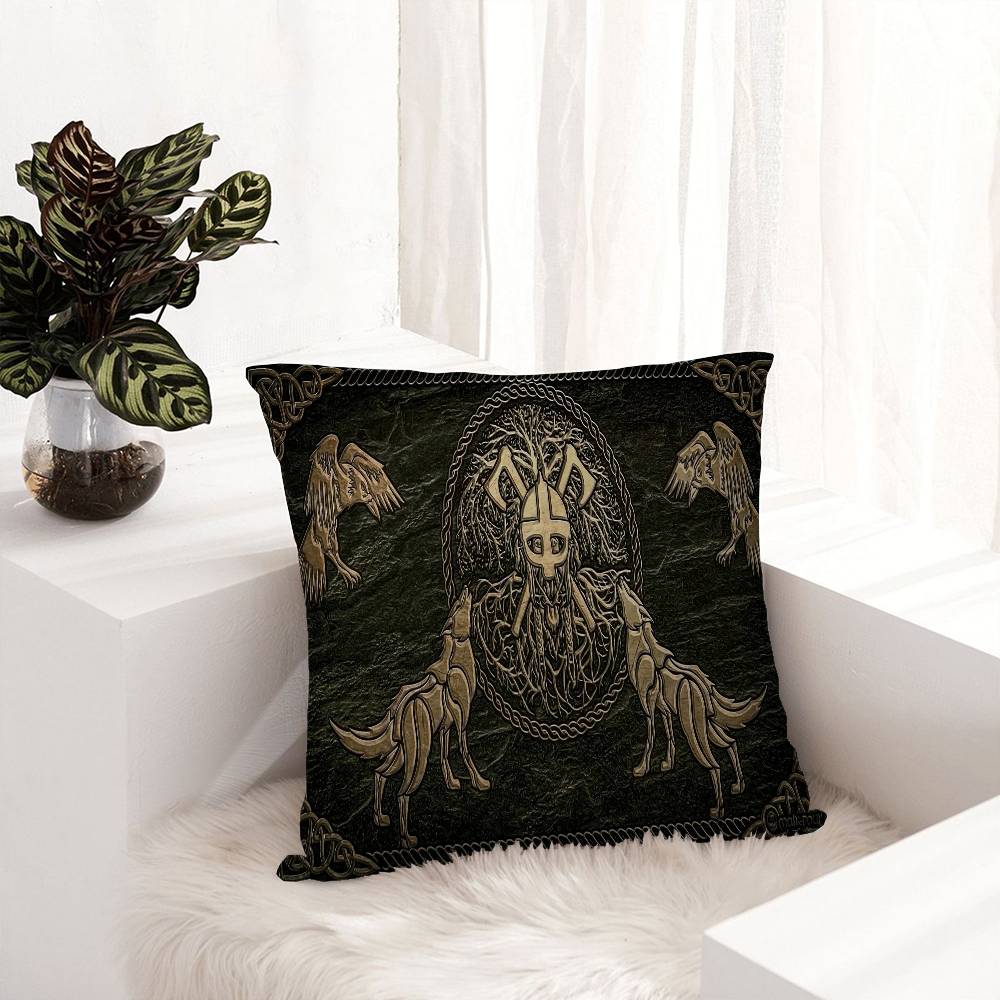 V-Valhalla V-Valknut Pillow Cover Design cushion Cover decor Holiday Decorati