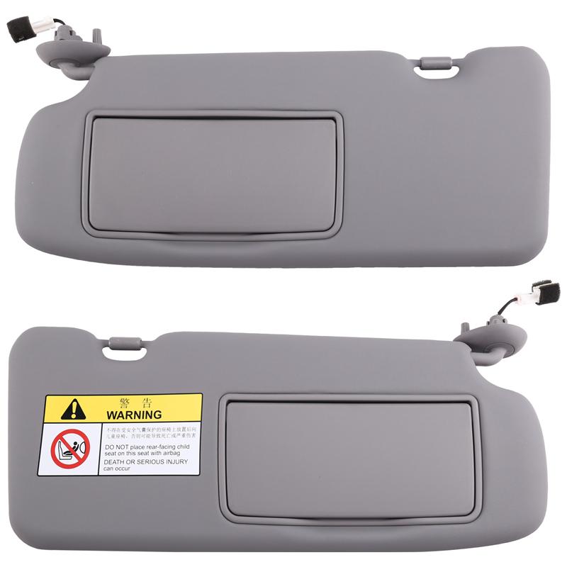 A58X-Sun Visor Gray 83230-TLY-H11ZB 83280-TLY-H11ZB For Honda CRV CR-V 2017- W/Mirror Light Left Right серый