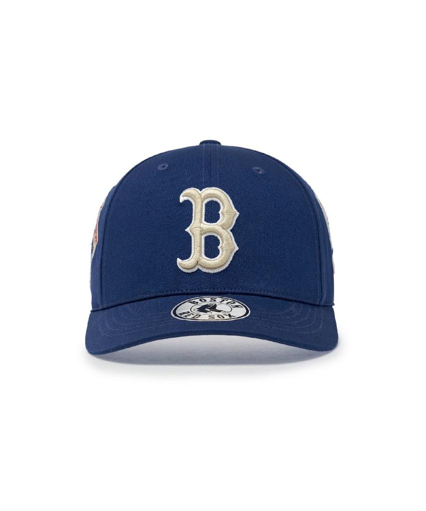 Emelbi Signature All-Over Patch Structure Ball Cap Bos (Mg.Navy)