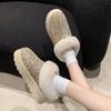 Women's Snow Boots for Autumn and Winter Large Size Thick Sole Sequins Thick Fur Mouth Thick and Warm Snow Boots for Women