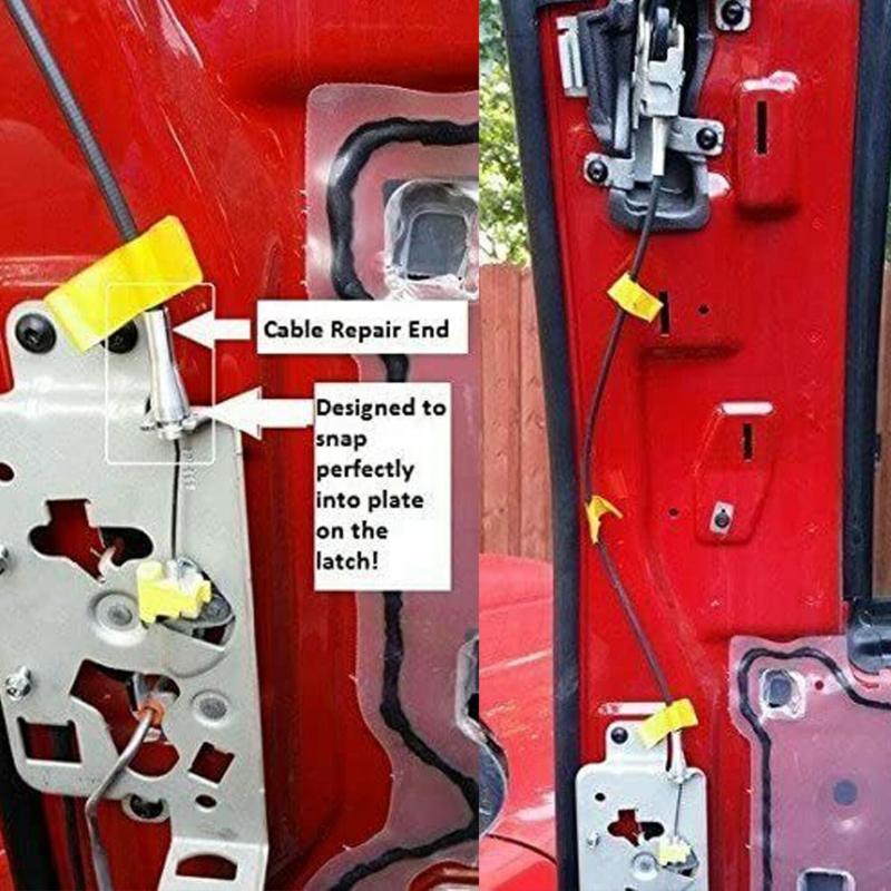 4 Pieces Truck Door Cable Ends Repair Kit Suitable for F-150 F-250 F-350 E-150 E350 F2UZ-15266A46-A Excursion Navigator