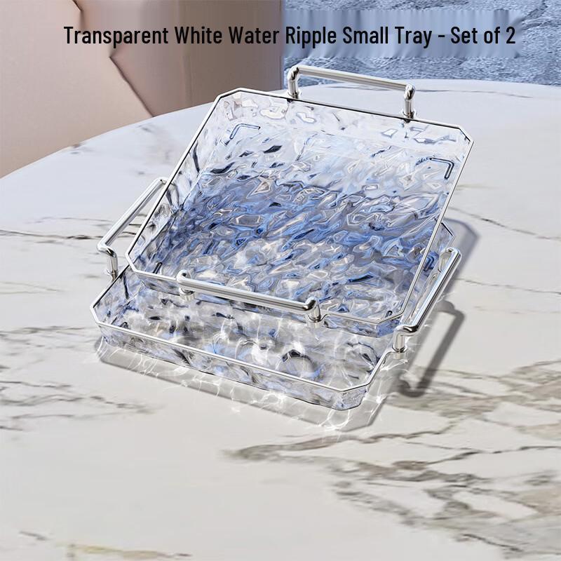 

Transparent Rectangular Household Tea Tray