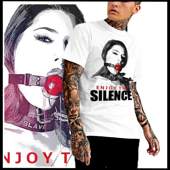 Бондаж футболка БДСМ кляп во рту Доминантный Сабмиссивный Садо Мазохист правила подземелья 4XL