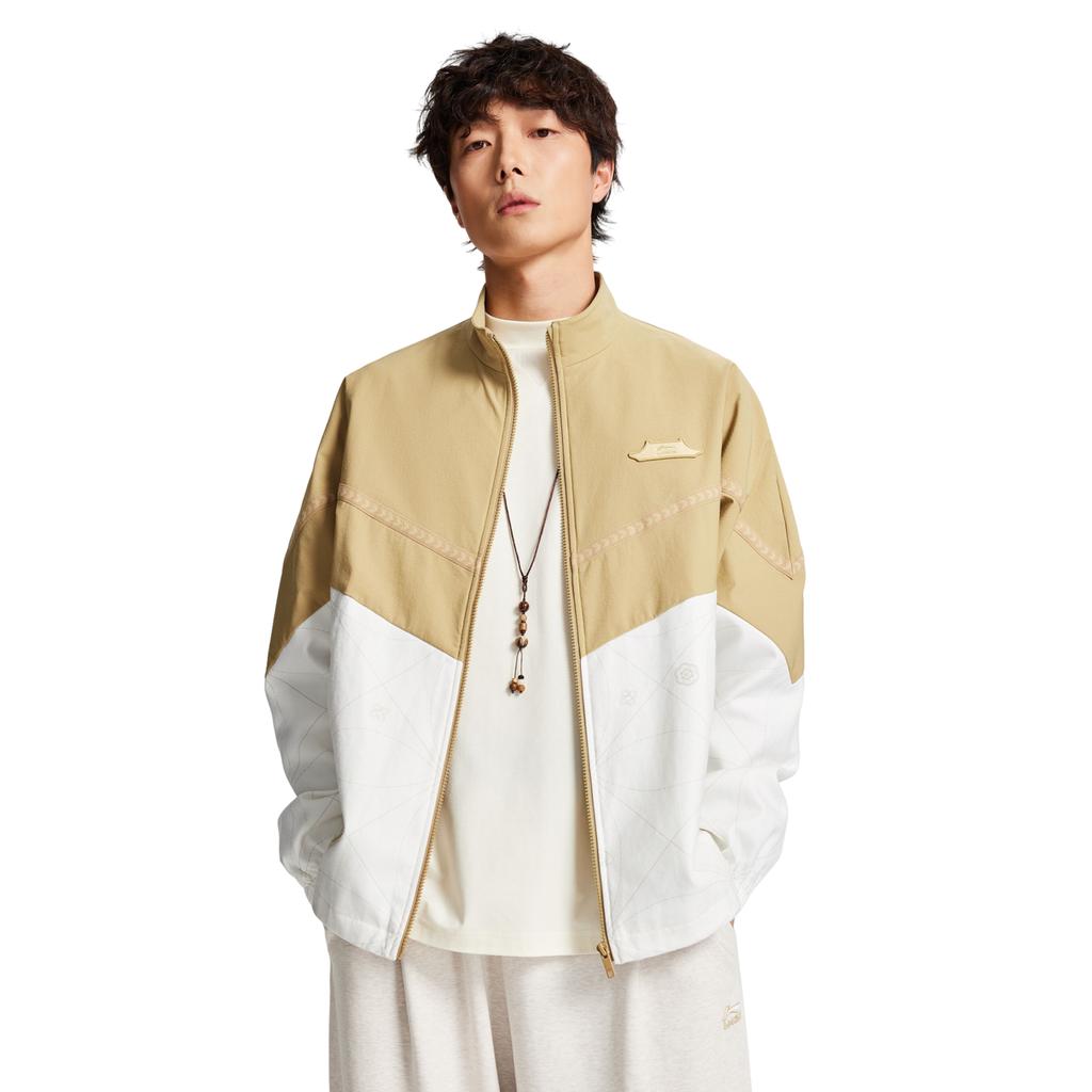 Li-Ning Color Block Logo Jacket Men jackets AJDW103-2