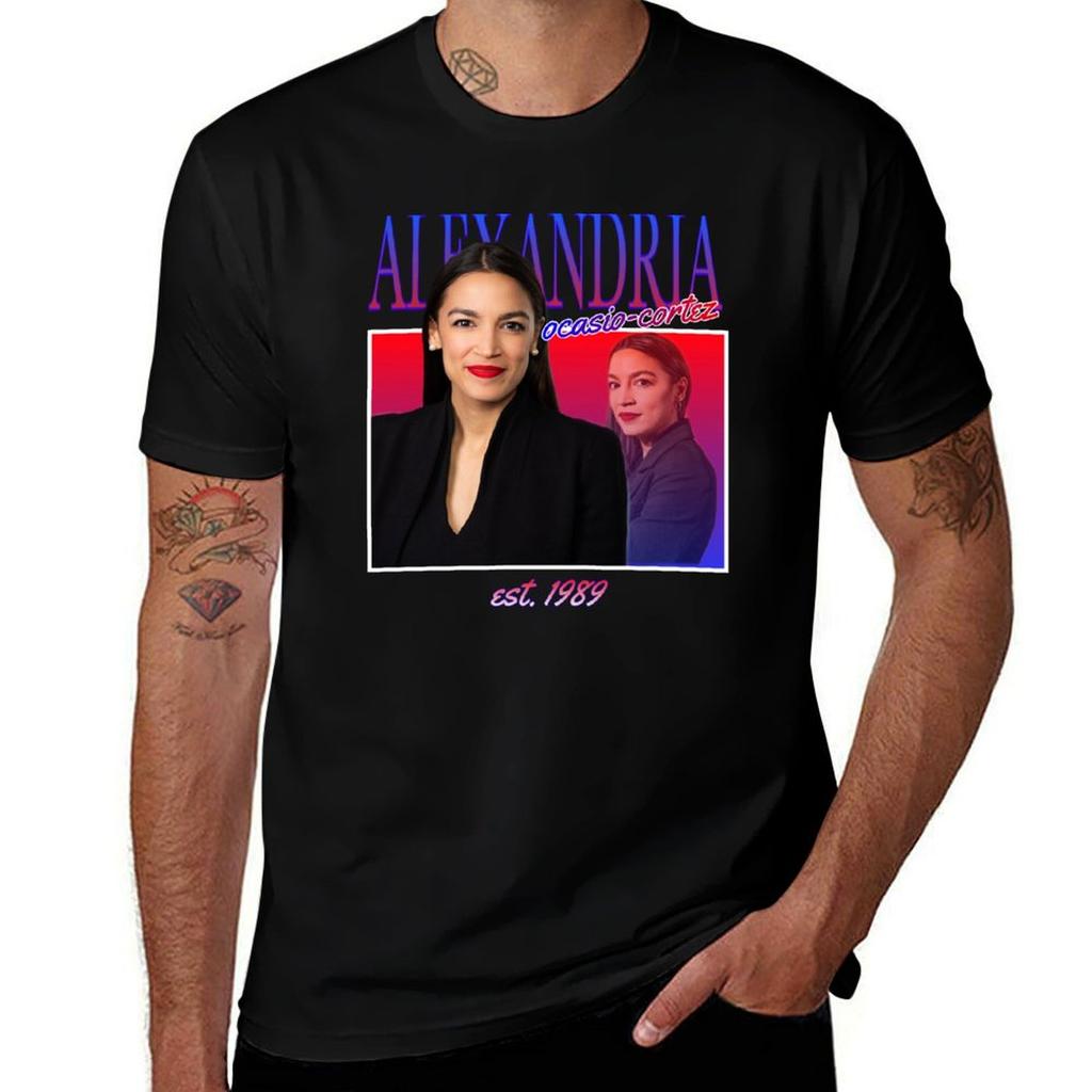 AOC homage design TShirt Casual Trendy Streetwear Tee Shirt