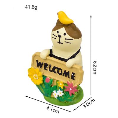 1pc Japan Zakka Spring Garden Japan Miniature Figurines Resin Craft Toys Bookshelf Decoration Collectible Scene Decoration