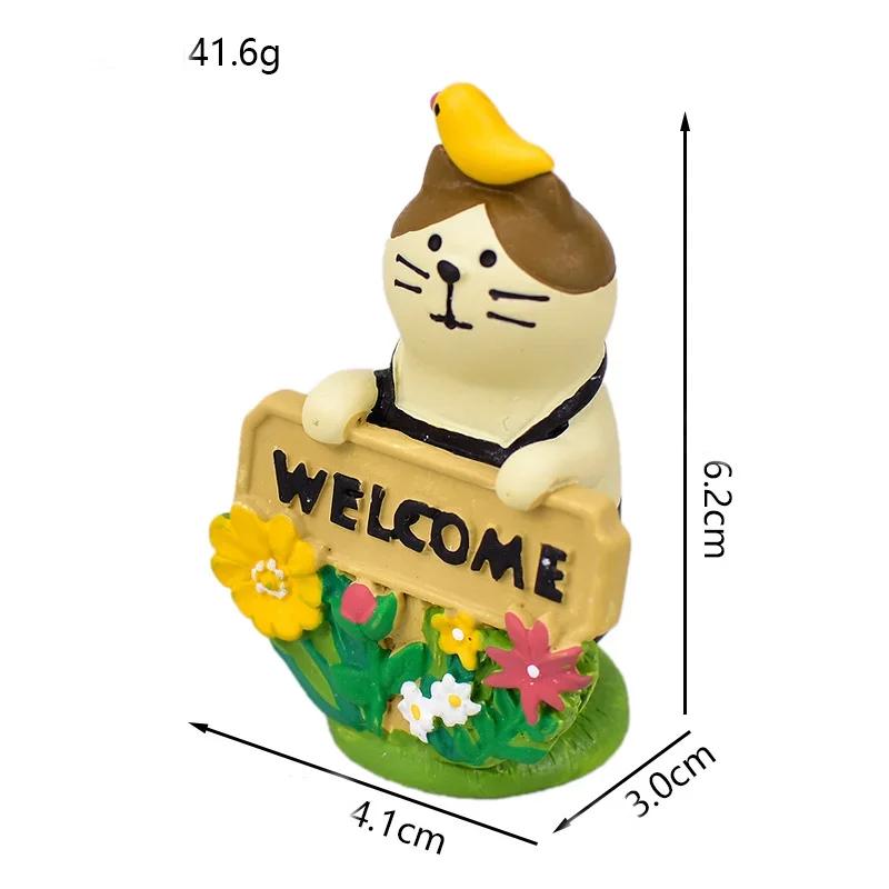 1pc Japan Zakka Spring Garden Japan Miniature Figurines Resin Craft Toys Bookshelf Decoration Collectible Scene Decoration