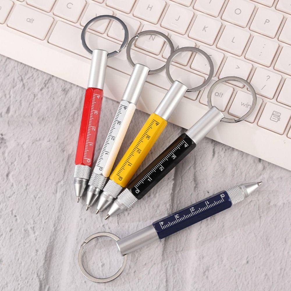 Metal Ballpoint Pen Short Style Capacitive Pen Multi Functional Multitool Pen  Construction Tools