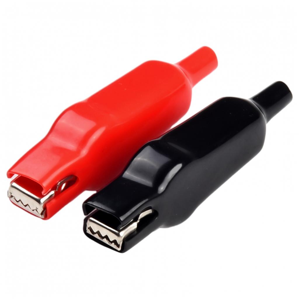 20A Elektrische Messleitungen mit isolierten Klemmen (Rot/Schwarz 2 Stück)