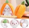 Rabbit Plush Toy Hide and Seek Yellow, Plush Rabbit Carrots, Stuffed Toy Plush Rabbit Hide and Seek Game, Cuddly Toy Easter Bunny Doll Gift