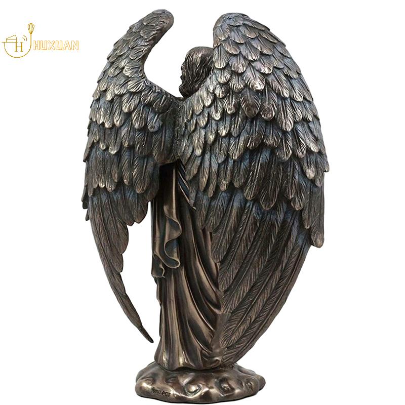 Talmudic Judaism Metatron Angel Holding Sacred Flower of Life Geometric Statue Angelic Celestial Scribe Prophet Enoch Figurine