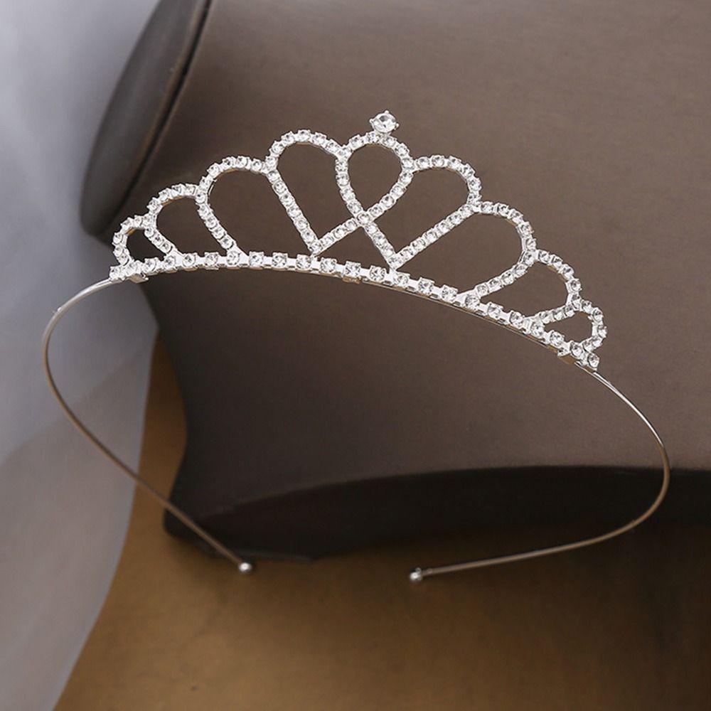 

Shining Rhinestone Hair Hoop Rhinestone Crystal Wedding Tiaras Princess Crystal Tiaras Wedding 1