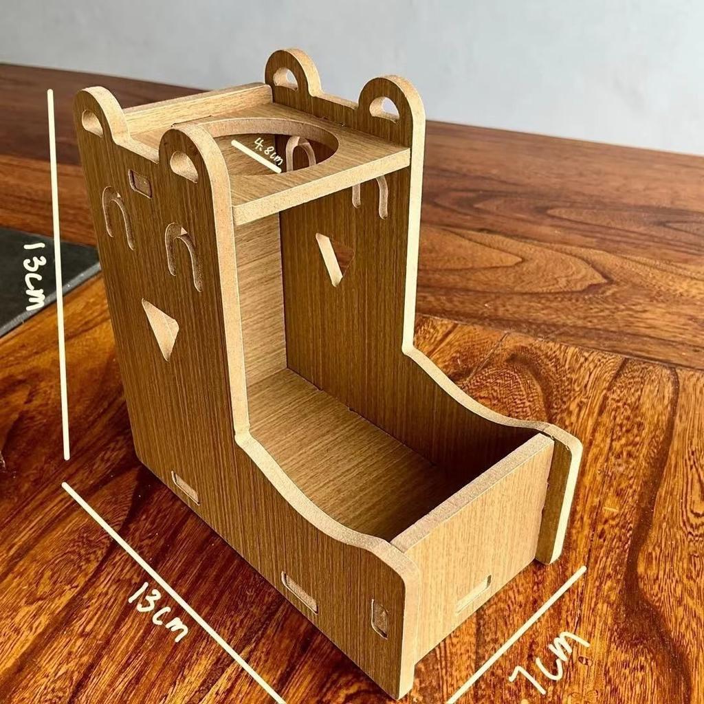 Wooden Hamster House Platform Ladder Solid Wood Interactive Toy For Small Pets Home Habitat Holiday Gift Cozy Cute