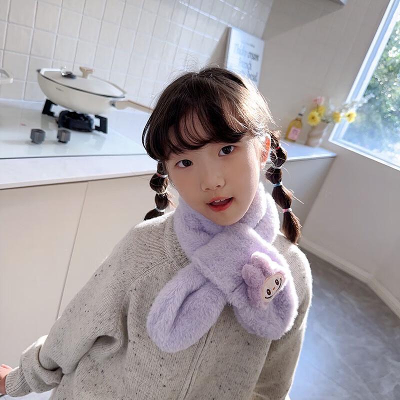DUTRIEUX Kids' Cartoon Plush Warm Scarf