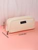 White Basic Pencil Case Back To School Pencil Cases Large Capacity Durable Pencil Pouch Trousse Stationery Bag Pencil Case