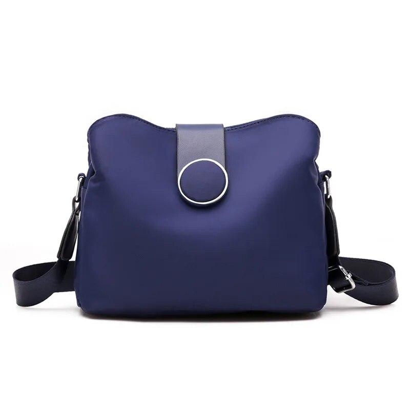 Bolso de hombro informal de nailon para mujer, bandolera impermeable a la moda, bandolera pequeña ligera de viaje, bolso de compras para mujer