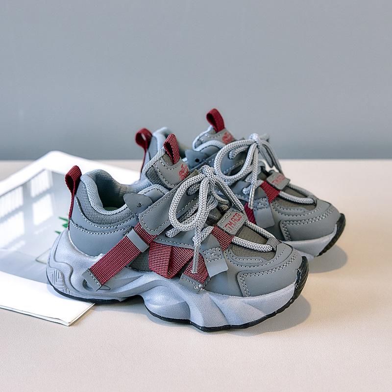 Kinder Sportschuhe 2025 Frühling und Herbst neue Mädchen weichsohlige rutschfeste Studentenvater Schuhe Jungen Mesh Laufschuhe