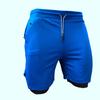 Men's Running Shorts 2-in-1 5/5 Quick Drying Fitness Straight Leg Mid Length Pants
