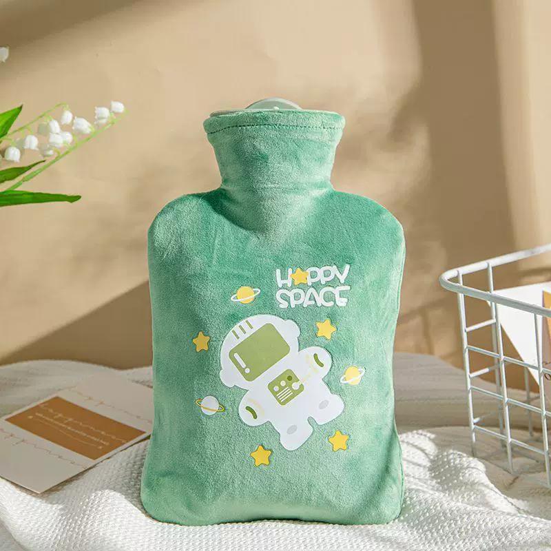 Hot Water Bottle, Water-Filled Warm Water Bag, Explosion-Proof, Large Size for Applying on the Stomach, Special for Girls during Their Period, Small