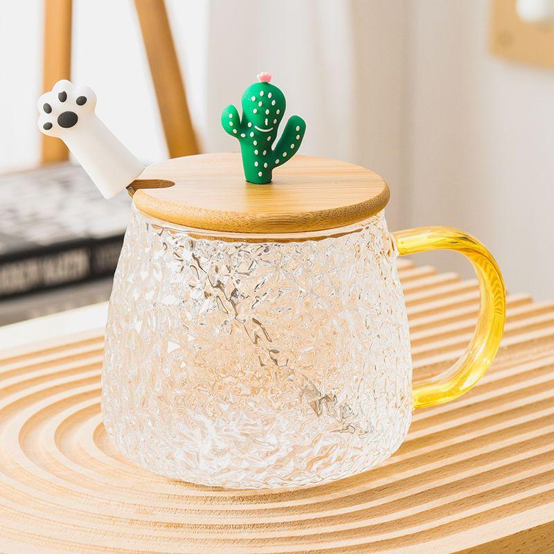 Kreativní žáruvzdorný skleněný pohár na nápoje 3D zvířecí skleněný hrnek Roztomilé obývací pokoj kávové hrnky Doprava zdarma Vánoční hrnky Sklenice