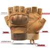 Xilai Men's Tactical Half-Finger Sports Gloves