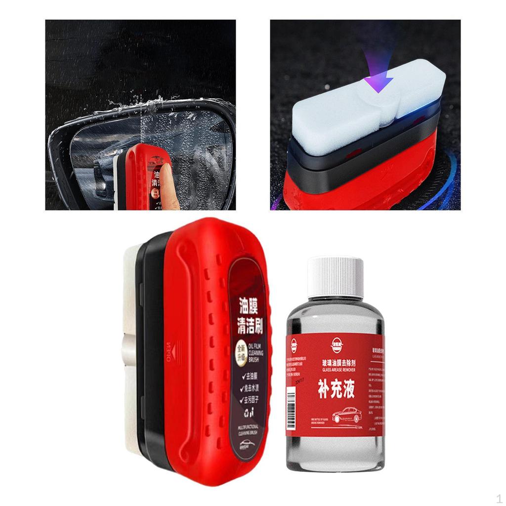 Automotive Oil Film Cleaning Brush Glass Board Care for Window Windshield Multifunctional