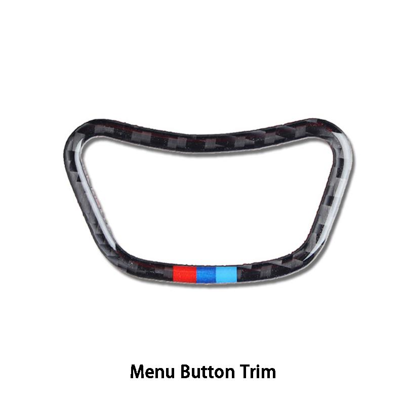 

Кнопка меню автомобиля из углеродного волокна, декоративная рамка, наклейки на отделку автомобиля, Стайлинг автомобиля для BMW 5 серии E60 520i 525i 2005-2010 гг. 1Pcs Menu Button