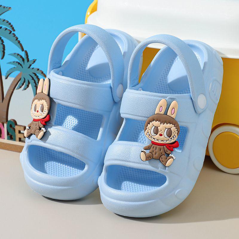 Boys' Non-Slip EVA Indoor-Outdoor Summer Slippers for Toddlers & Babies - Soft Sole, Anti-Collision, Wearable Sandals