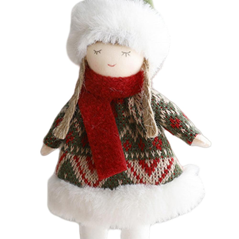 Christmas Tree Doll Ornament Christmas Hanging Pendant Christmas Decorative Craft Christmas Tree Plush Doll for Home Decoration