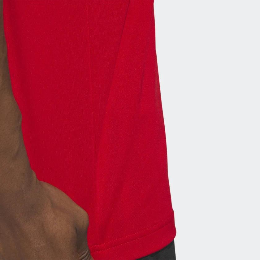 Adidas Legends Basketball 3-Stripes Tank Top Logo Color Block Sports Round Neck Sleeveless Vest Men Tops Crimson IC2461