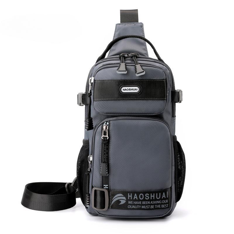 

Нагрудная сумка Минималистичная одноплечевая сумка кроссбоди Многофункциональный рюкзак Сумка почтальона AVE 20cm * 3cm * 34cm серый