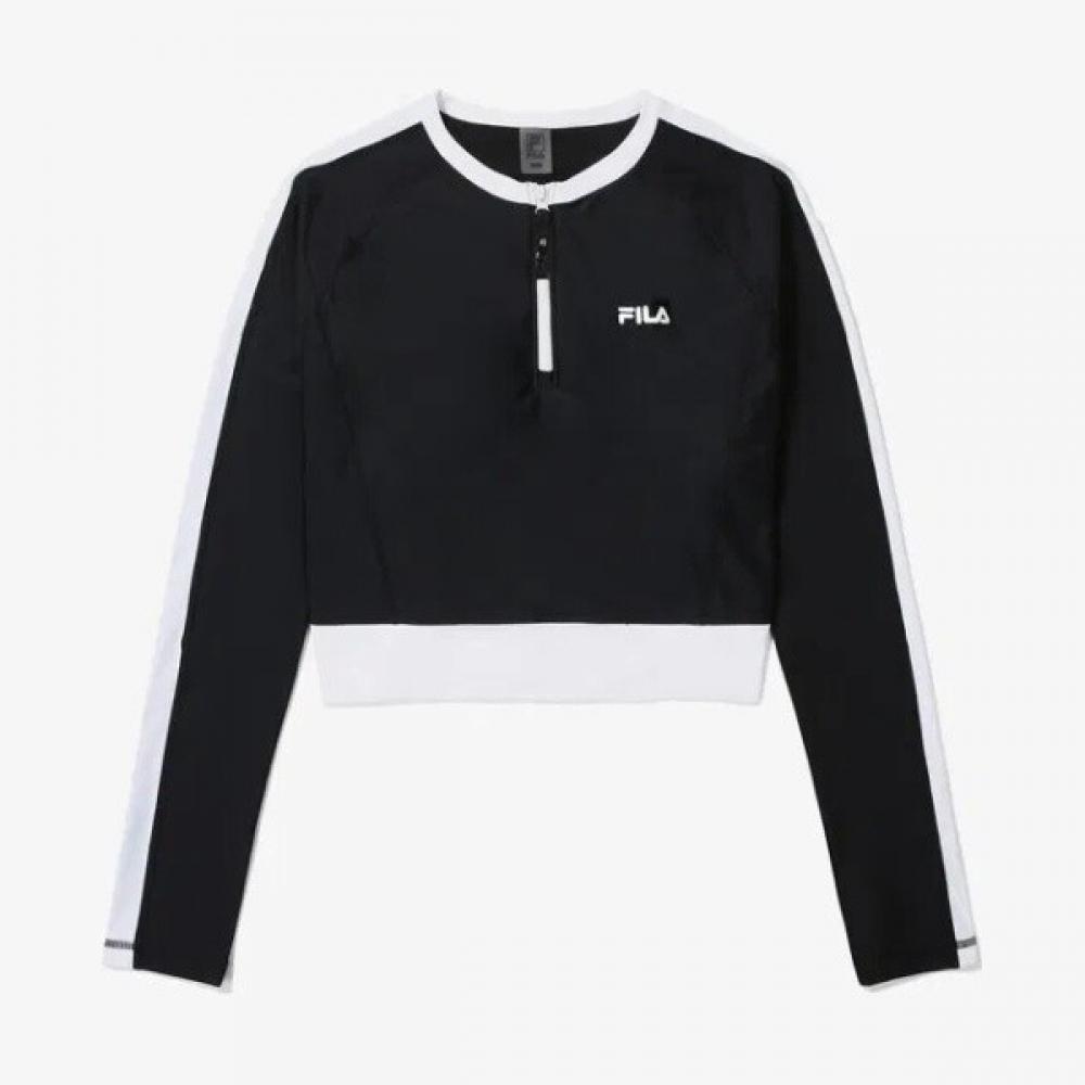 Fila Half Zip Crop Rash Guard Fs2rtg2454fblk 95(M)