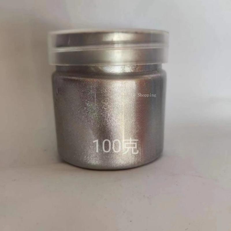 Silver Glitter Water-based Pearl Silver Paint Handmade DIY Process Decoration Oil Varnish Colour Mixing Printing/coloring Dye