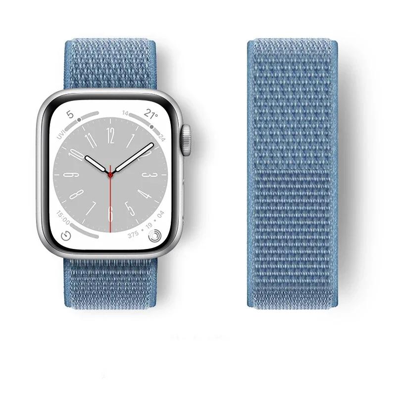 Nylon Band for Apple Watch Strap 49mm 45 41mm 44mm 40mm 42mm 38mm Adjustable Elastic Bracelet iWatch Ultra Series 9 3 4 5 SE 678